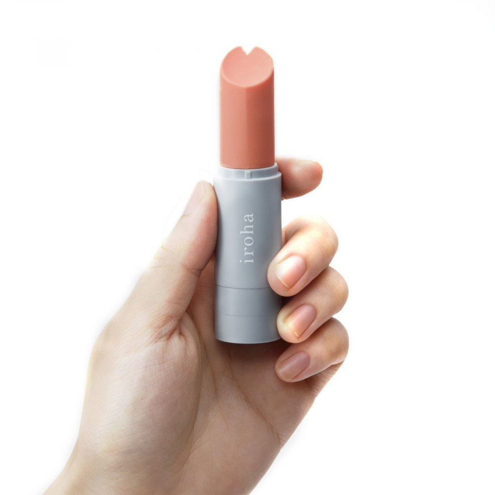 Клиторальный вибратор - Вибратор-помада IROHA STICK Grey, плавное увеличение мощности 4