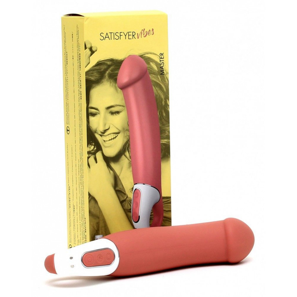 Вибратор - Мощный вибратор Satisfyer Vibes Master, гибкий литой силикон, 12 режимов работы, диаметр 46 мм 2