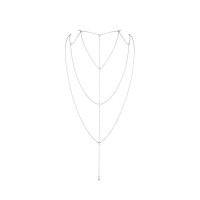 Цепочка для спины Bijoux Indiscrets Magnifique Back and Cleavage Chain - Silver, украшение для тела