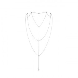Цепочка для спины Bijoux Indiscrets Magnifique Back and Cleavage Chain - Silver, украшение для тела