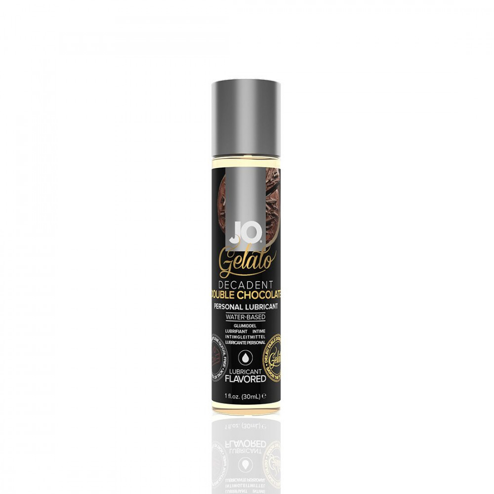 Оральные смазки - Смазка на водной основе System JO GELATO Double Chocolate (30 мл) без сахара, парабенов и гликоля
