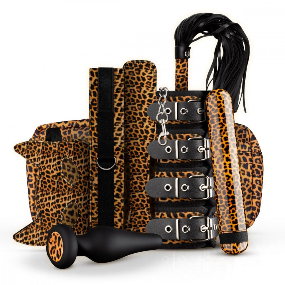 Наборы для БДСМ - Набор BDSM-аксессуаров Panthra Gato 8-piece set