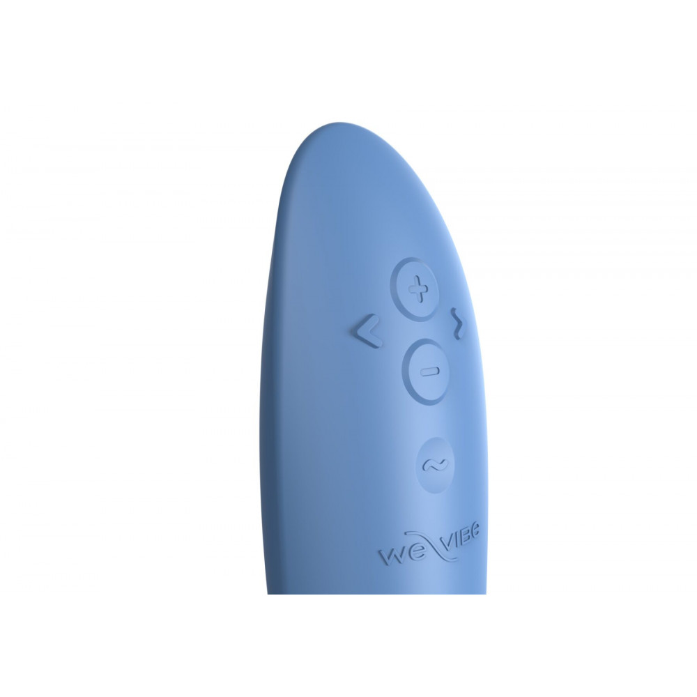 Стимулятор точки G - Смарт-вибратор We-Vibe Rave 2 Twisted Pleasure Blue, для точки G и входа во влагалище, 2 мотора 6