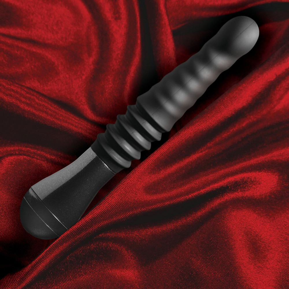 Вибраторы пульсаторы - Пульсатор Temptasia by Blush - Lazarus Thrusting Dildo - Black 2