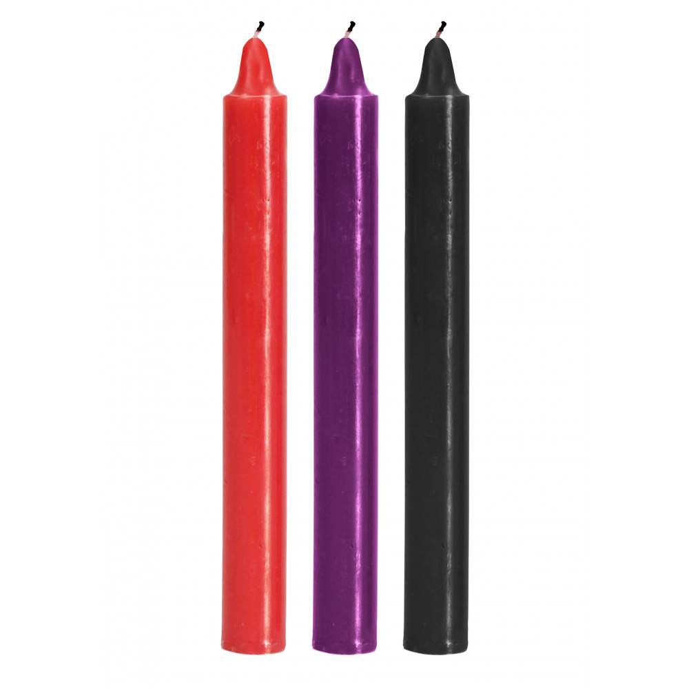  - Свечки для БДСМ низкотемпературные TOYJOY Japanese Drip Candles, 3 шт