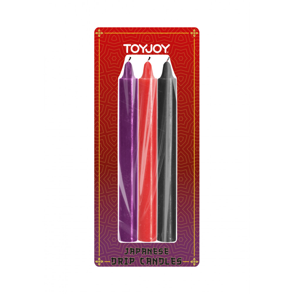  - Свечки для БДСМ низкотемпературные TOYJOY Japanese Drip Candles, 3 шт 1