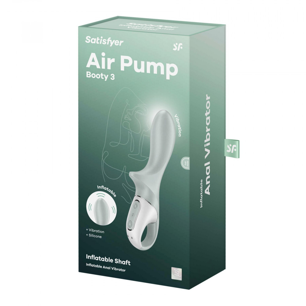 Вибратор-кролик - Вибратор Satisfyer Air Pump Booty 3 5
