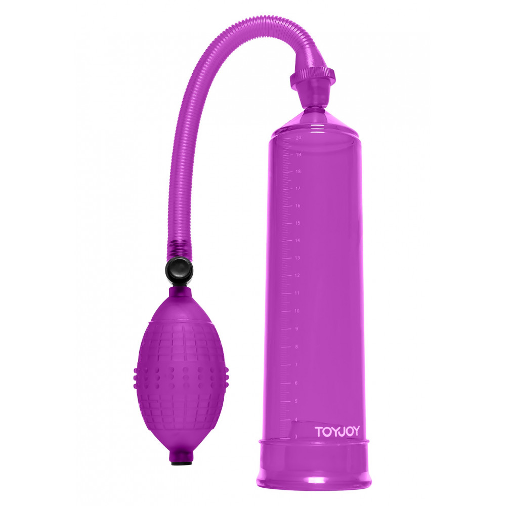 Секс игрушки - Вакуумная помпа для члена ToyJoy Power Pump механическая, фиолетовая