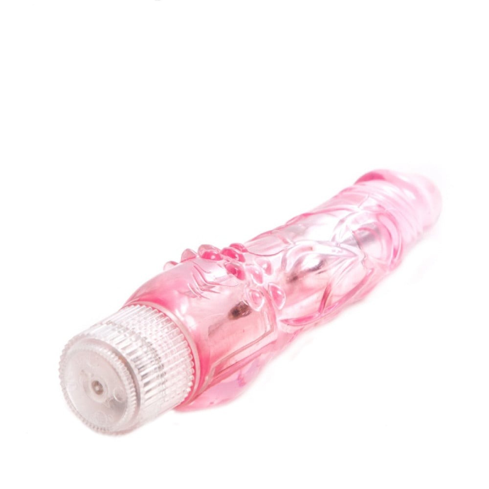 Секс игрушки - Вибратор с дополнительной стимуляцией клитора Chisa Crystal Jellie на батарейках, розовый 3