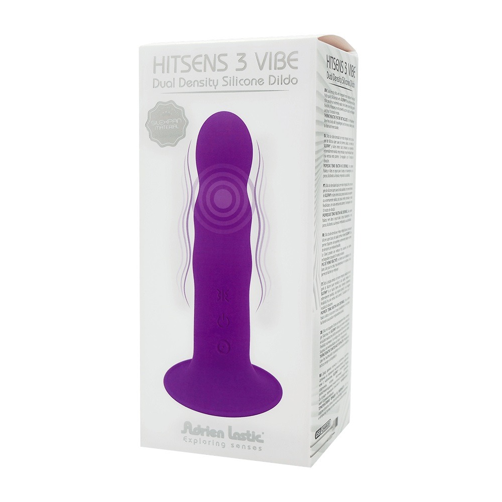 Секс игрушки - Вибратор рельефный Adrien Lastic Hitsens 3 на присоске, фиолетовый 5