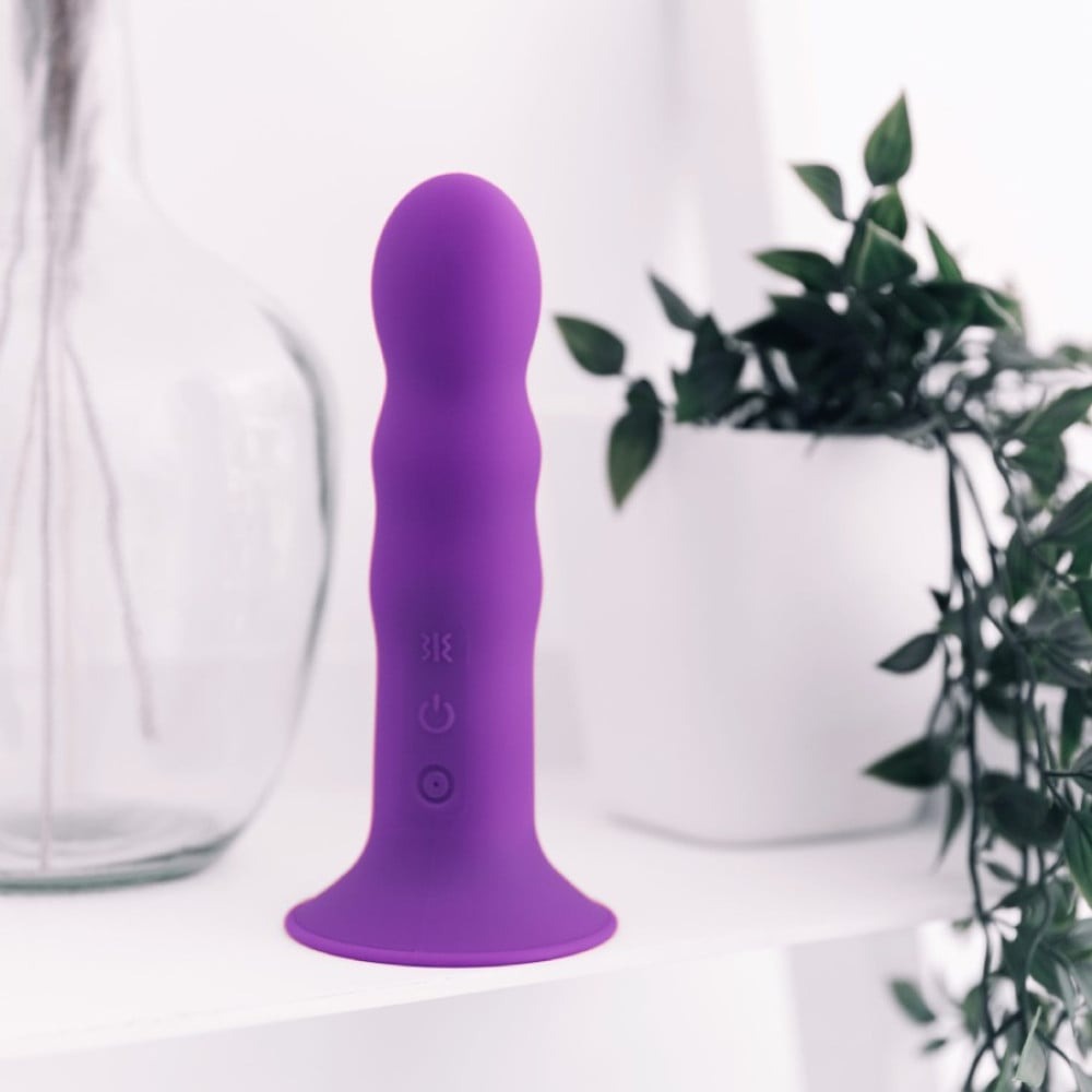 Секс игрушки - Вибратор рельефный Adrien Lastic Hitsens 3 на присоске, фиолетовый 1