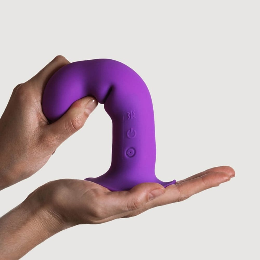 Секс игрушки - Вибратор рельефный Adrien Lastic Hitsens 3 на присоске, фиолетовый 3
