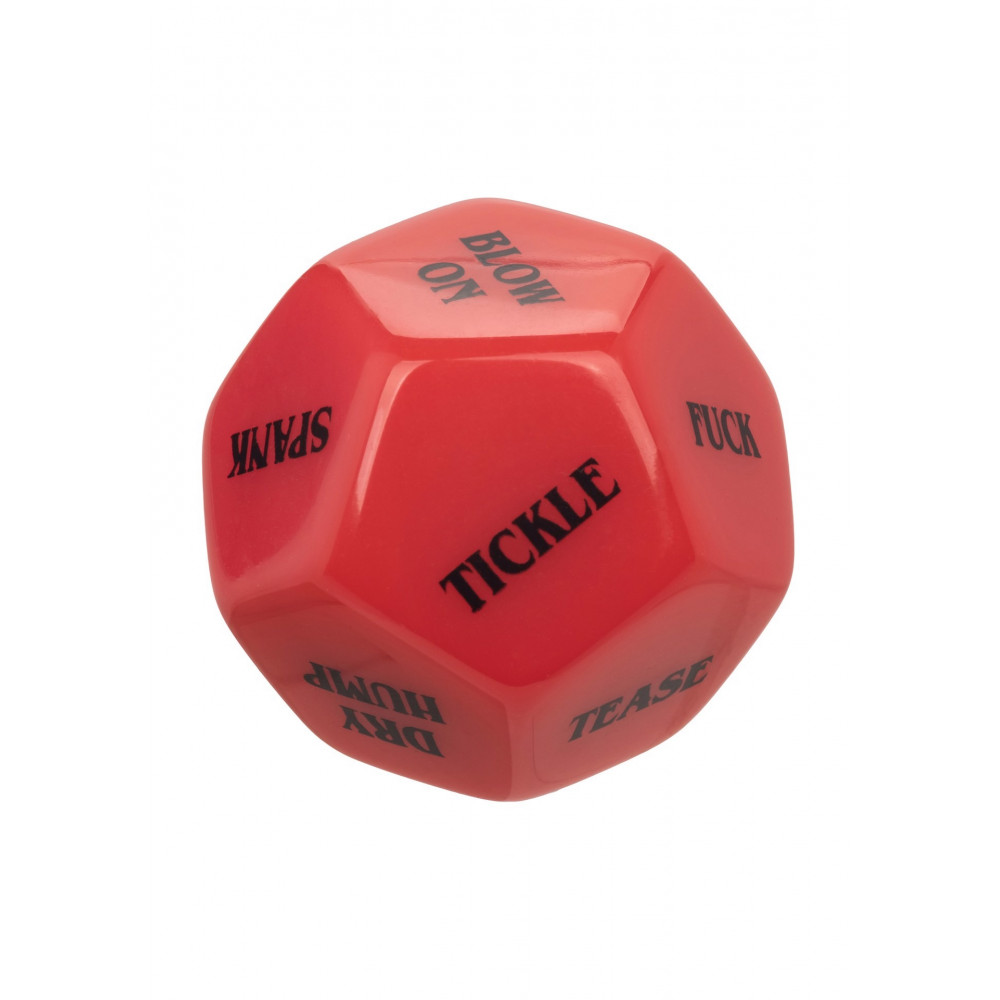 Секс игрушки - Игральные секс-кубики для пары CalExotic Roll Play-Naughty Dice Set, красно-черные 2