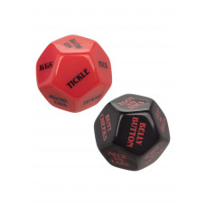 Игральные секс-кубики для пары CalExotic Roll Play-Naughty Dice Set, красно-черные